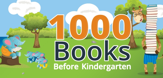 1000 Books Before Kindergarten banner.
