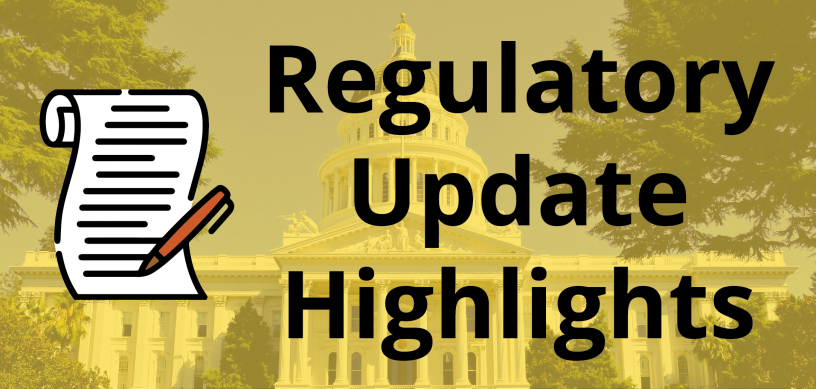 regulatory update highlighs card