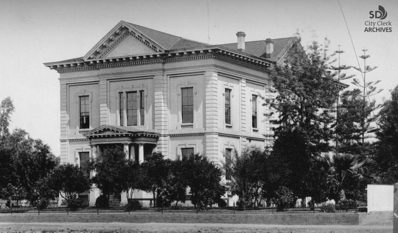 1887- First County Courthouse in New Town