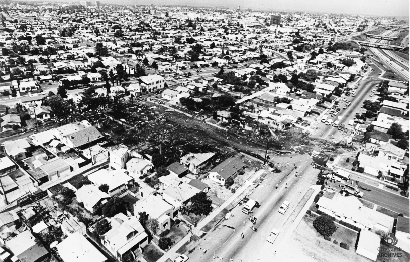 19780925 Aerial of PSA 182 Crash Scene