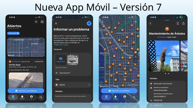Capturas de pantalla de la nueva aplicación móvil para Get It Done