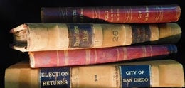 Photo of a stack of books