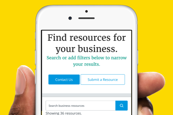 Business Resource Matcher search screen