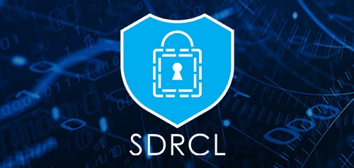 San Diego Regional Cyber Lab logo over a collage of binary numbers