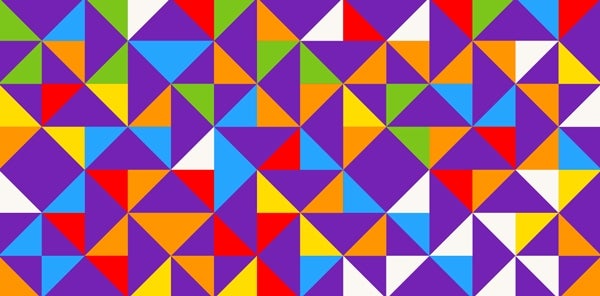 Geometric triangles pattern