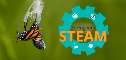 Spring into STEAM banner