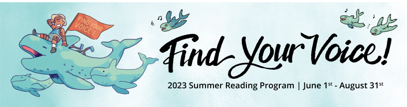 Find Your Voice Summer Reading Program Banner