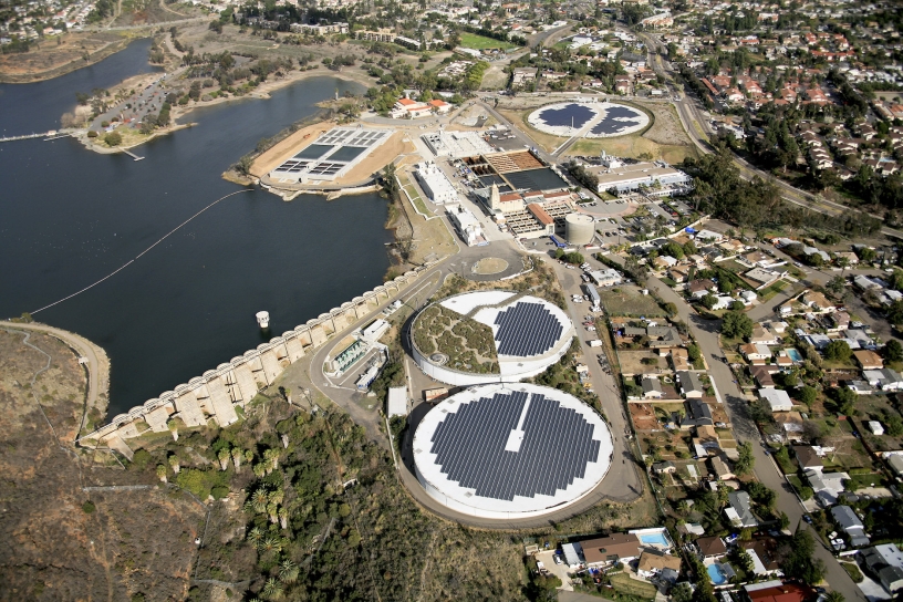 Aerial view of Alvarado Water Treatment Plant