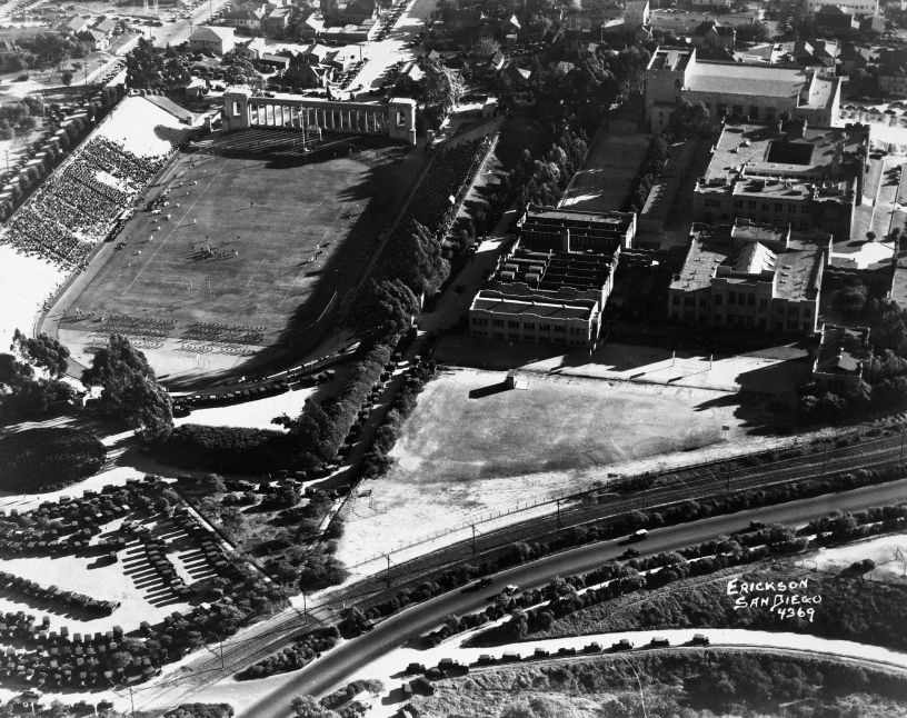 Balboa Stadium Game in Progress 1927 Erickson Photo