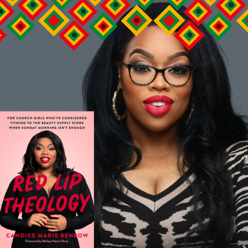 Red Lip Theology Cover and Author Candice Marie Benbow