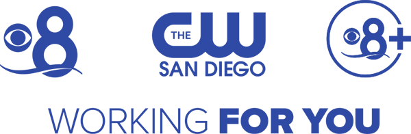 CBS 8 and CW San Diego logos