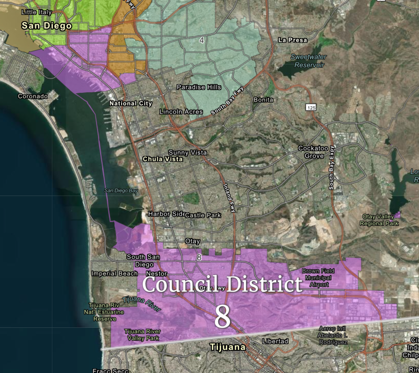 Council District 8 map