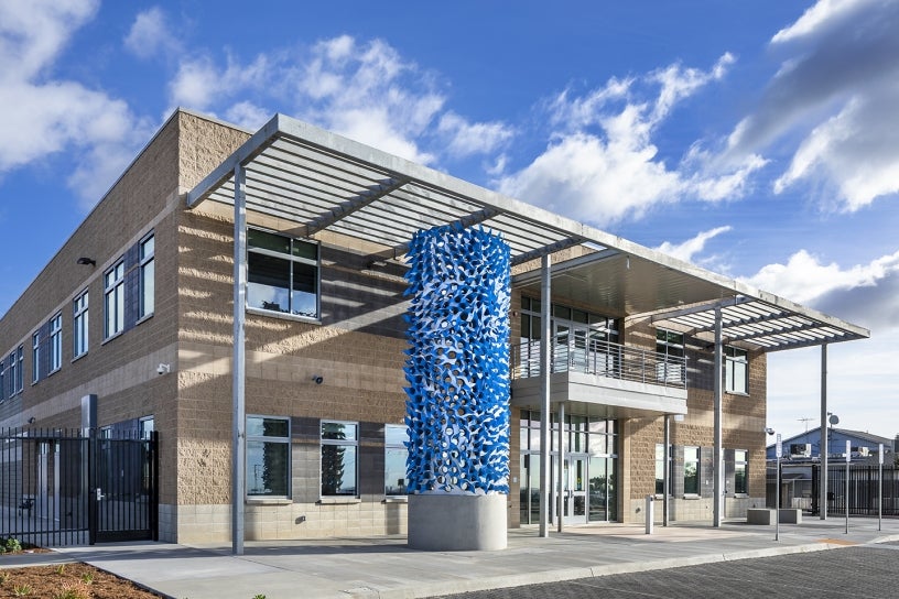 exterior of facade of City's Chollas building