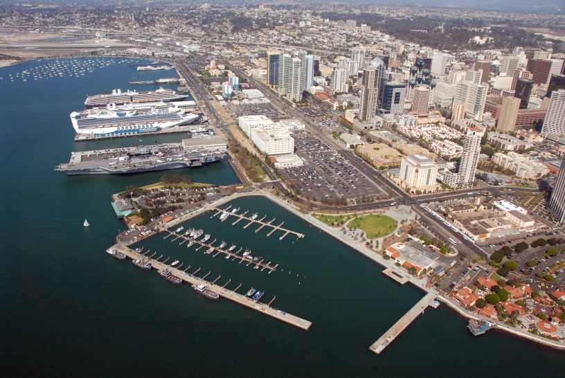 Aerial photo Port of San Diego