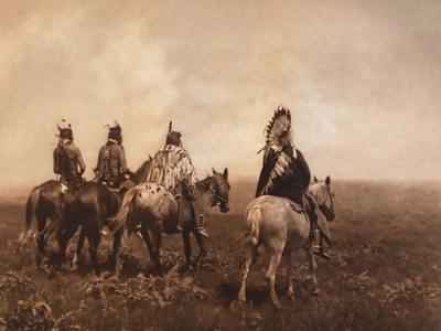 Image of Native Americans from the Edward S. Curtis Folios