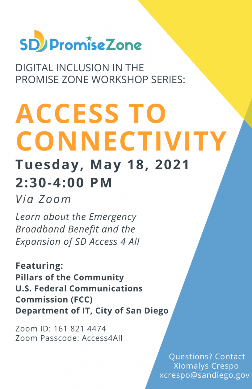 Digital Inclusion in the Promise Zone Workshop Series