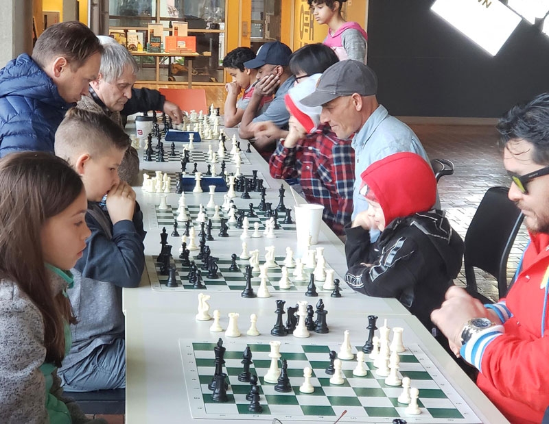 Downtown chess program at the Central Library