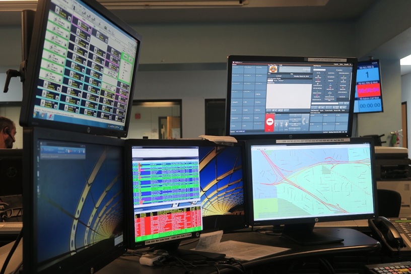 photo of Emergency Command Center Screens