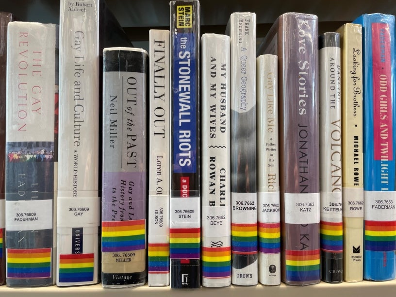 Shelf of Pride Books