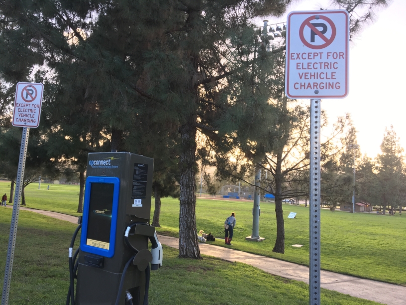 Rancho Bernardo Glassman Community Park EV charging stations