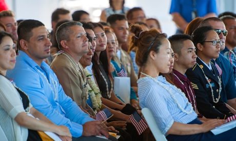 Photo of naturalization ceremony