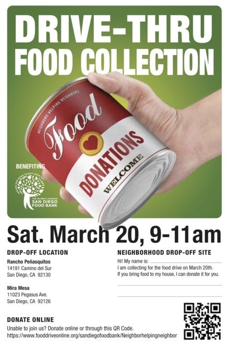 mira mesa food drive