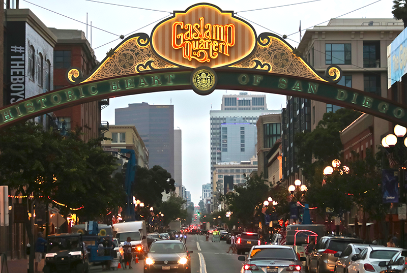 Gaslamp Quarter sign