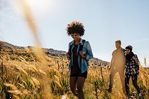 Photo of Hikers on a Trail