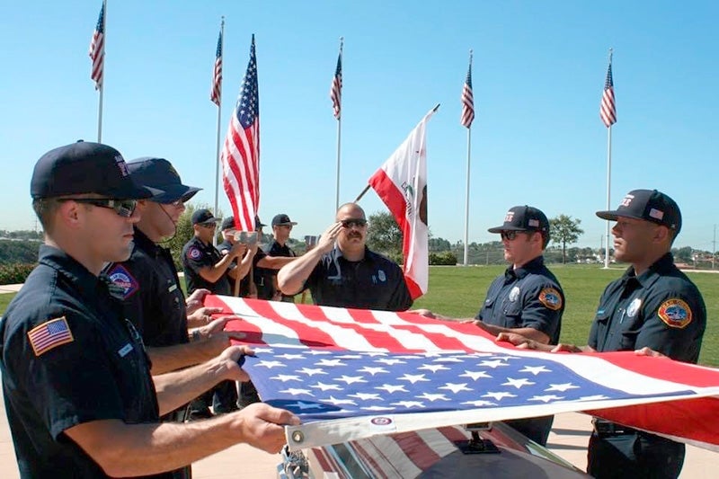 Honor Guard with American Flag