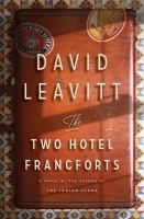 The Two Hotel Francforts - David Leavitt