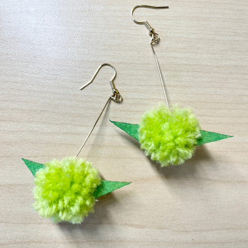 How-To Make Pom Pom Earrings