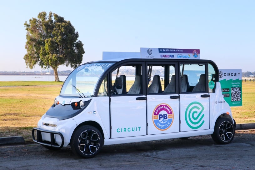 The Beach Bug vehicle at Crown Point Park in Pacific Beach