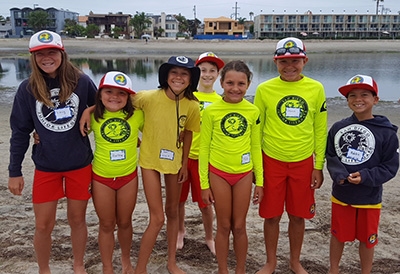 photo of a group of Junior Lifeguards