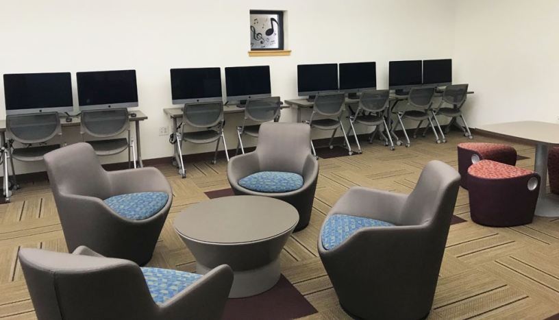 Logan Heights Library IDEA Lab sitting area