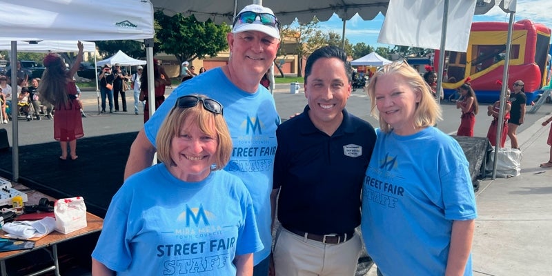 Mayor Gloria with event attendees