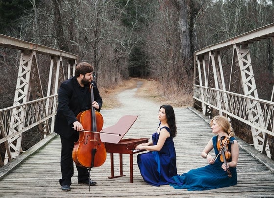 Neave Trio; Anna Williams, violin; Mikhail Veselov, cello; and Eri Nakamura, piano.