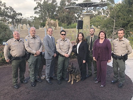The City Attorney with California's Department of Fish and Wildlife at the San Diego Wild Animal Park