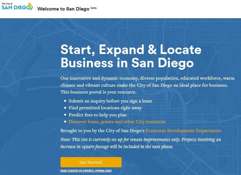 San Diego Online Business Portal