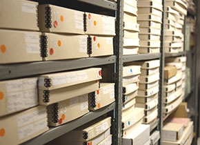 Photograph of Artists Book Vault at the Athenaeum by Victor Ha.