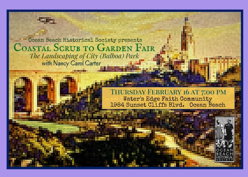 February 16th at 7pm, Costal Scrub to Garden Fair lecture with Nancy Carol Carter.