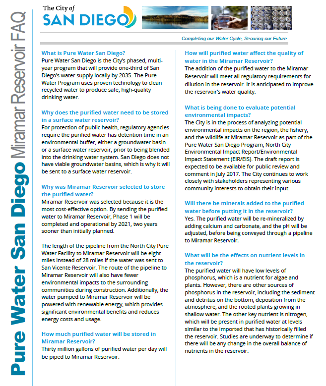 Pure Water San Diego City of San Diego Official Website