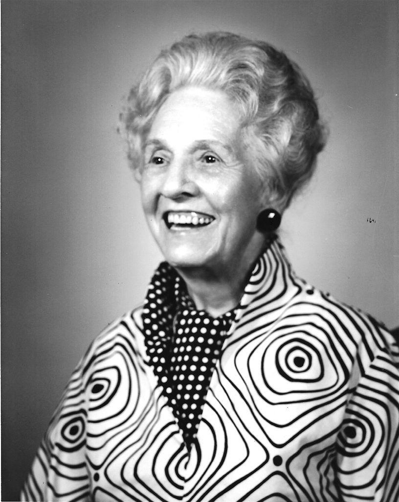 Black and white portrait photo of Queen Stovall, August 1979