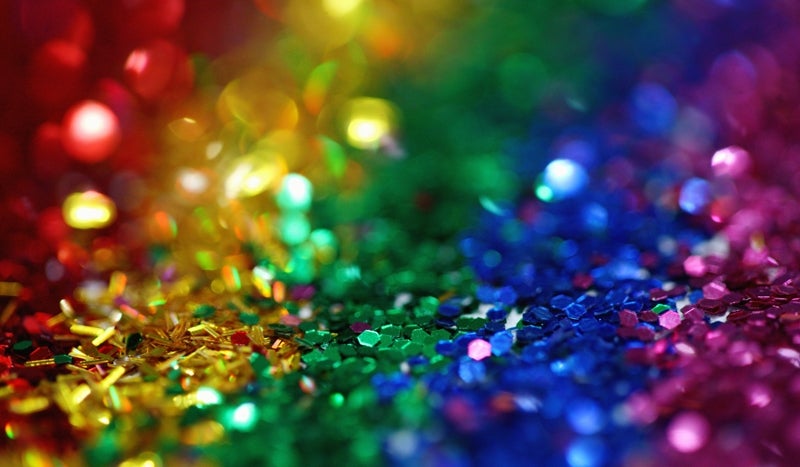 Rainbow glitter