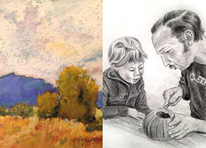 Artworks by Doris Bertch and Lois Goodman