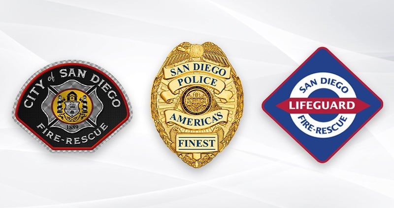 fire police lifeguard insignias