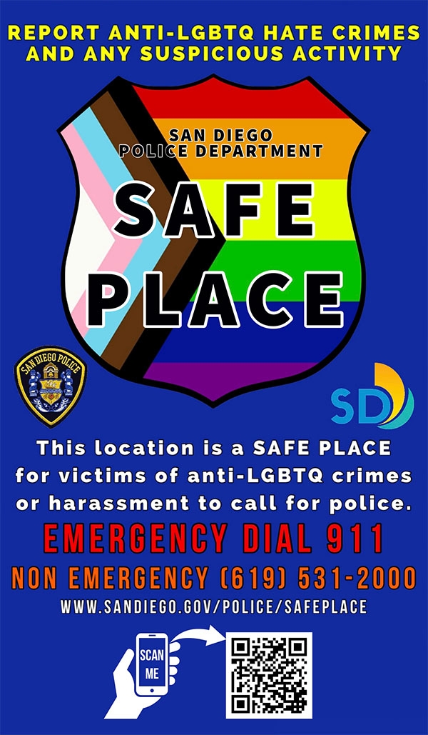 San Diego Police Department Safe Place logo