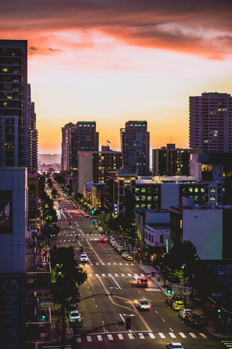 San Diego Skyline at Sunset