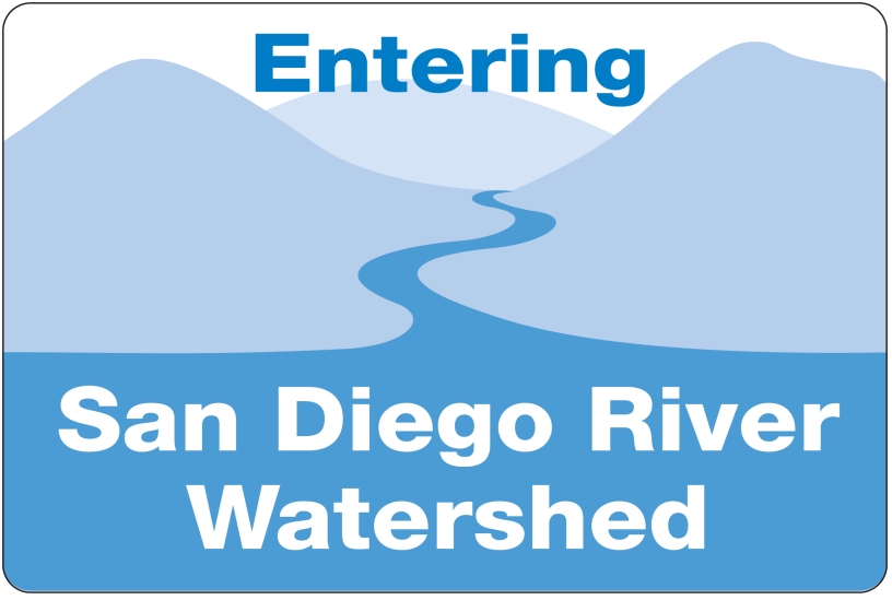 San Diego River Watershed Sign
