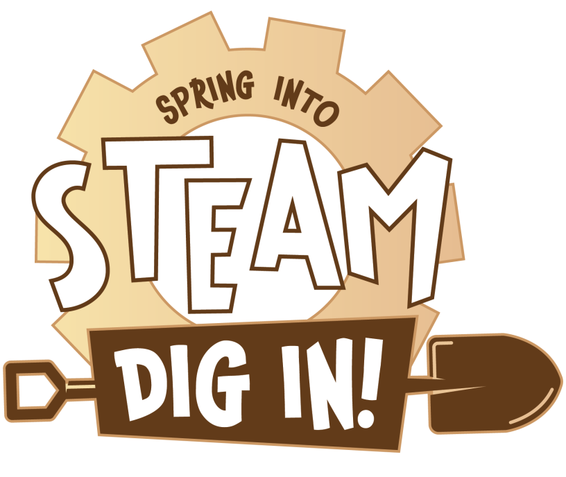 Spring into STEAM Dig In Logo