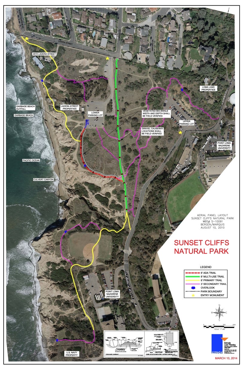 This map outlines where various elements of the project will take place. 